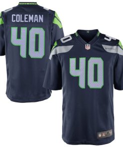 Derrick Coleman Seattle Seahawks Youth Nike Team Color Game Jersey - College Navy