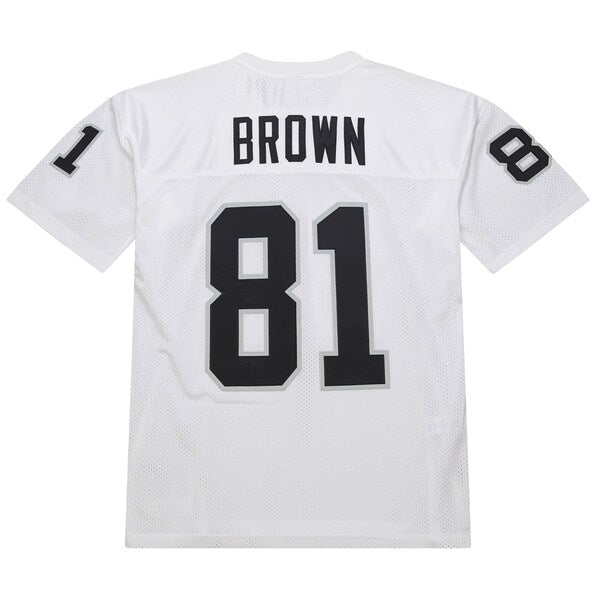 Tim Brown Las Vegas Raiders 1994 Authentic Throwback Retired Player Jersey - White - Image 3
