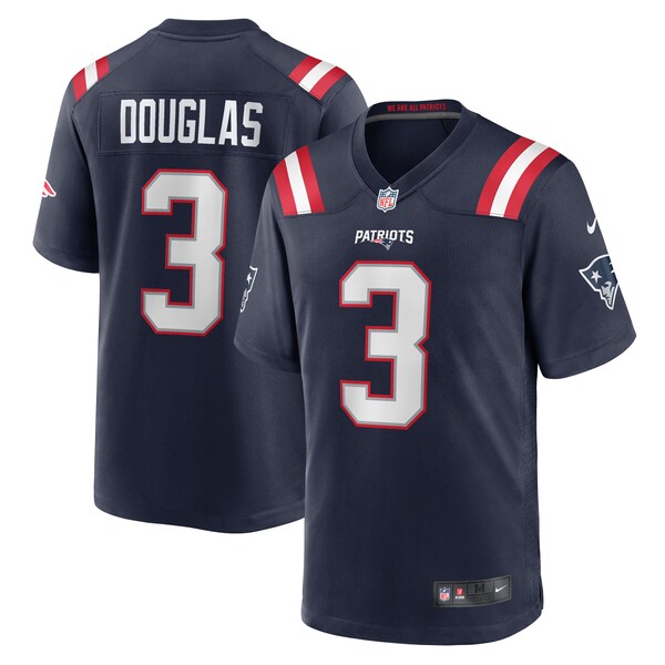 Demario Douglas New England Patriots Nike Game Jersey - Navy - Image 2