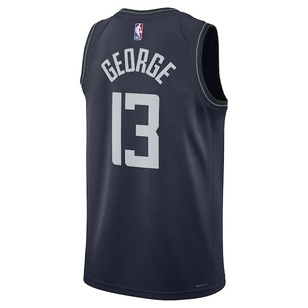 Paul George LA Clippers Nike Unisex 2023/24 Swingman Jersey - Navy - City Edition - Image 3