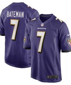 Rashod Bateman Baltimore Ravens Nike Game Player Jersey - Purple