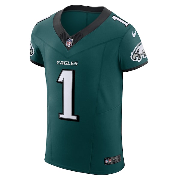 Jalen Hurts Philadelphia Eagles Nike Alternate Vapor F.U.S.E. Elite Jersey - Midnight Green/Black/Kelly Green - Image 3