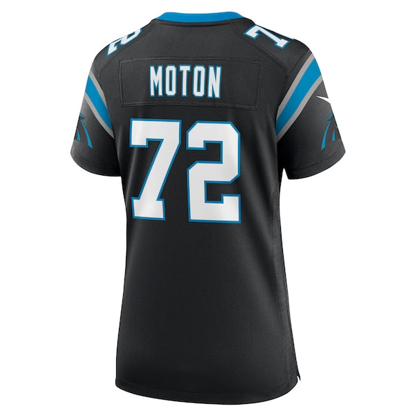Taylor Moton Carolina Panthers Nike Women's Team Game Jersey - Black - Image 3