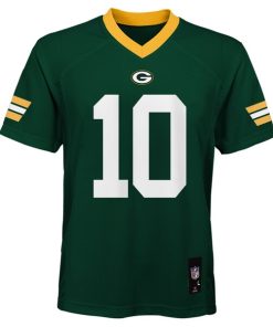 Alternative view of Jordan Love Green Bay Packers Outerstuff Preschool Replica Player Jersey - Green