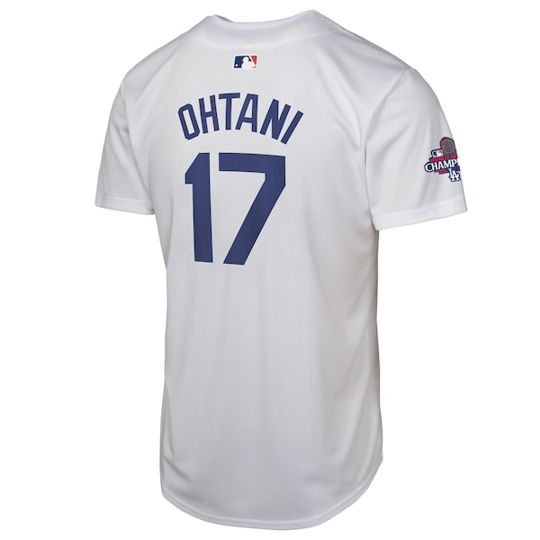 Shohei Ohtani Los Angeles Dodgers Nike Youth 2024 World Series Champions Home Game Player Jersey - White - Image 5
