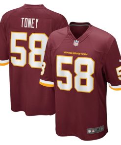 Shaka Toney Washington Football Team Nike Game Jersey - Burgundy