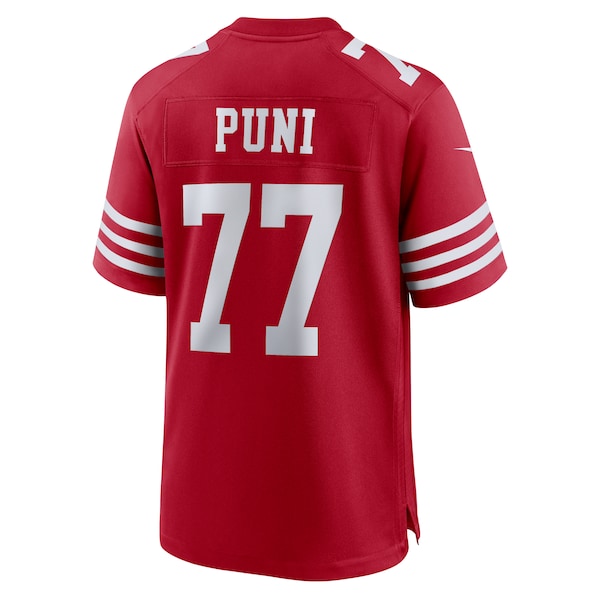 Dominick Puni San Francisco 49ers Nike Team Game Jersey - Scarlet - Image 3