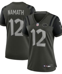 Joe Namath New York Jets Nike Women's 2025 Rivalries Collection Retired Player Game Jersey - Gotham Green