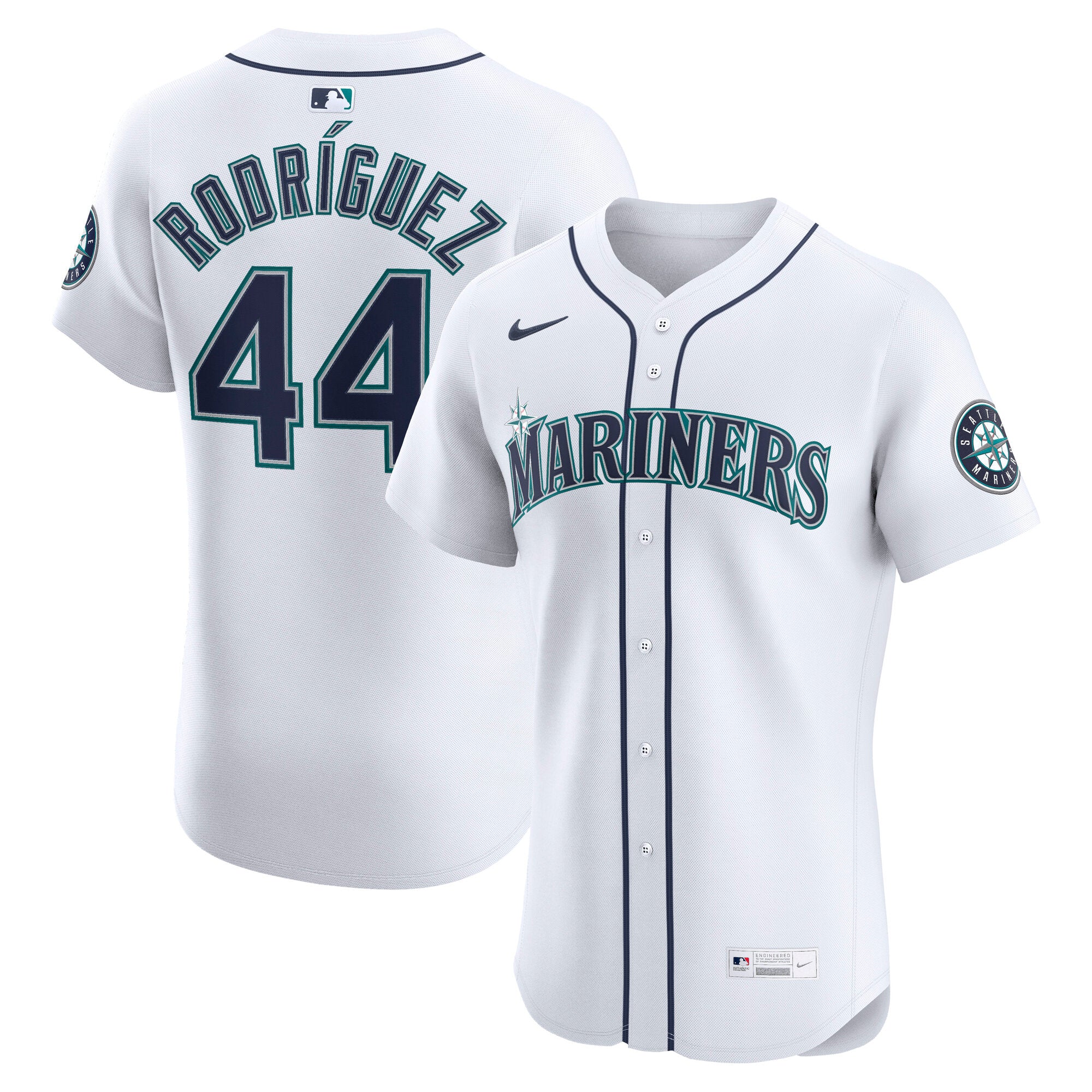 Julio Rodr¨ªguez Seattle Mariners Nike Alternate 2 Elite Player Jersey - Cream/White/Teal - Image 5