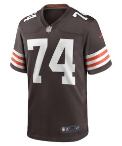 Alternative view of Alex Leatherwood Cleveland Browns Nike Team Game Jersey -  Brown