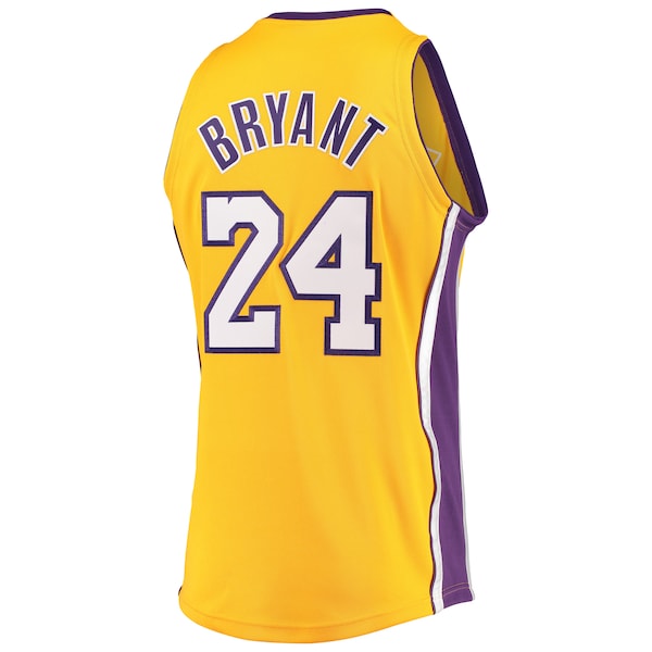 Men's Los Angeles Lakers Kobe Bryant Gold Hardwood Classics 2008-09 Authentic Jersey - Image 3