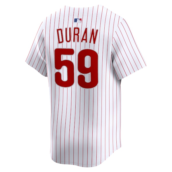 Jhoan Duran Philadelphia Phillies Nike Home Limited Player Jersey - White/Light Blue - Image 4