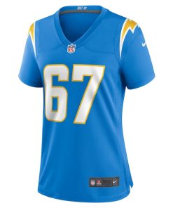 Alternative view of Alex Leatherwood Los Angeles Chargers Nike Women's Team Game Jersey -  Powder Blue