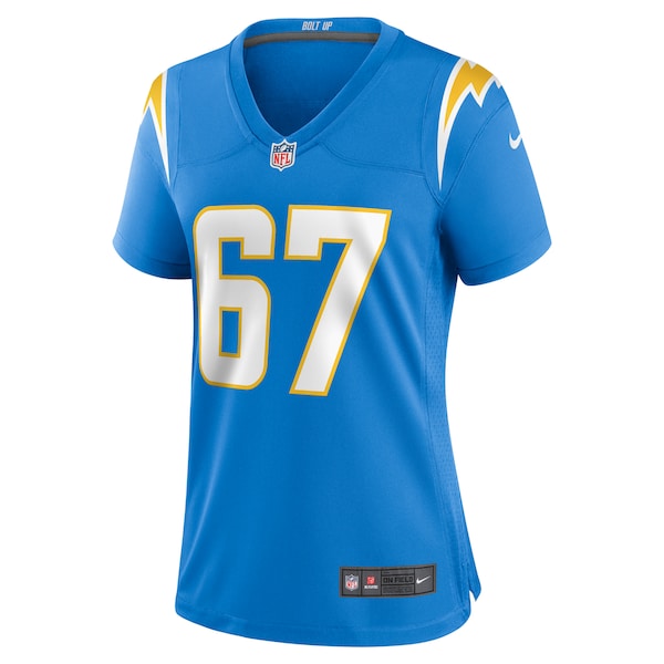 Alex Leatherwood Los Angeles Chargers Nike Women's Team Game Jersey - Powder Blue - Image 2