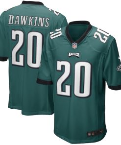Brian Dawkins Philadelphia Eagles Nike Game Retired Player Jersey - Midnight Green