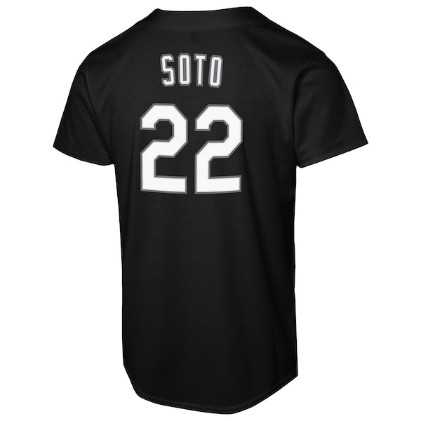 Juan Soto New York Mets Nike Youth Replica Fashion Jersey - Black - Image 3