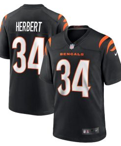 Khalil Herbert Cincinnati Bengals Nike  Game Jersey -  Black