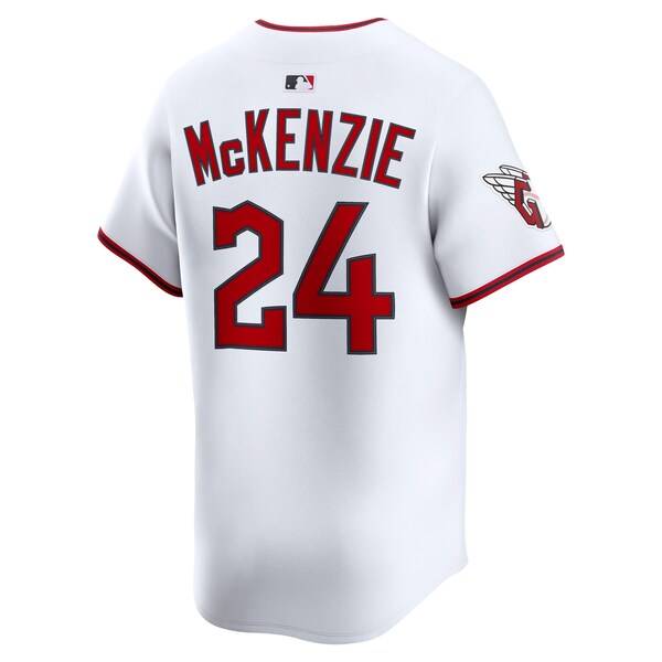 Triston McKenzie Cleveland Guardians Nike Home Limited Player Jersey - White - Image 3