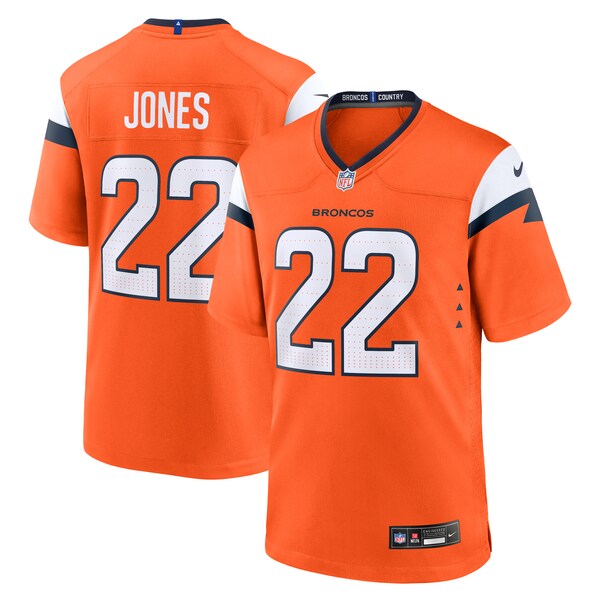 Brandon Jones Denver Broncos Nike Team Game Jersey - Orange - Image 2