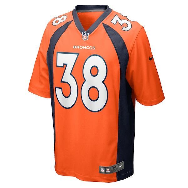 Devon Key Denver Broncos Nike Team Game Jersey - Orange - Image 2