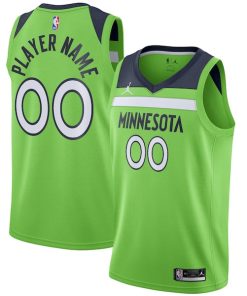 Minnesota Timberwolves Jordan Brand Swingman Custom Jersey - Statement Edition - Green