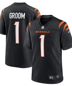 Number 1 Groom Cincinnati Bengals Nike Game Jersey - Black