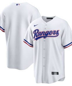Texas Rangers Nike Home Replica Team Jersey - White