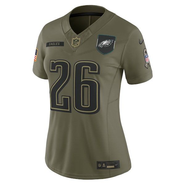 Saquon Barkley Philadelphia Eagles Nike Women's 2025 Salute to Service Limited Jersey - Olive - Image 2