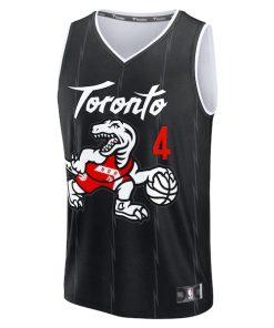 Alternative view of Scottie Barnes Toronto Raptors  2025/26 City Edition Fast Break Jersey - Black