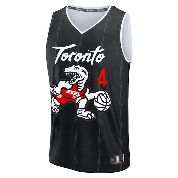 Scottie Barnes Toronto Raptors 2025/26 City Edition Fast Break Jersey - Black - Image 2