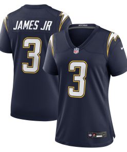 Alternative view of Derwin James Jr. Los Angeles Chargers Nike Women's Alternate Charger Power Game Jersey - Gold/Navy/Powder Blue