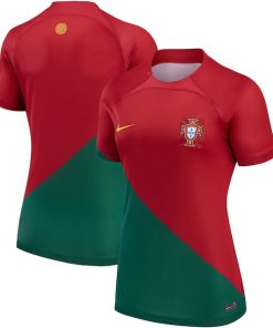 Portugal National Team Nike Women's 2022/23 Home Breathe Stadium Replica Blank Jersey - Red