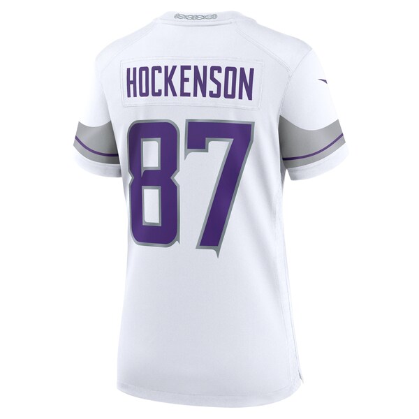 T.J. Hockenson Minnesota Vikings Nike Women's Alternate Game Player Jersey - White - Image 3