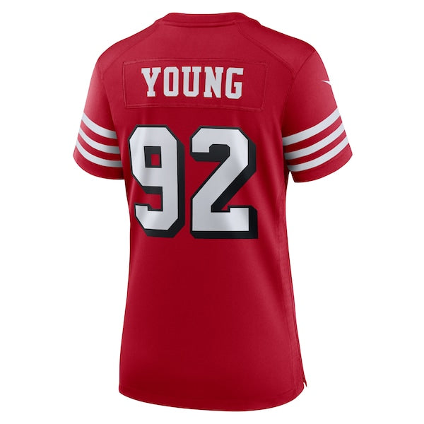 Chase Young San Francisco 49ers Nike Women's Alternate Game Jersey - Scarlet - Image 3
