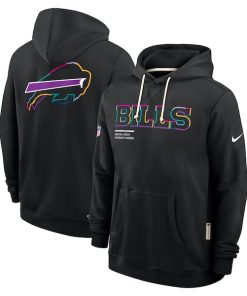 Buffalo Bills Nike 2025 NFL Crucial Catch Sideline Standard Issue Dri-FIT Hoodie - Black