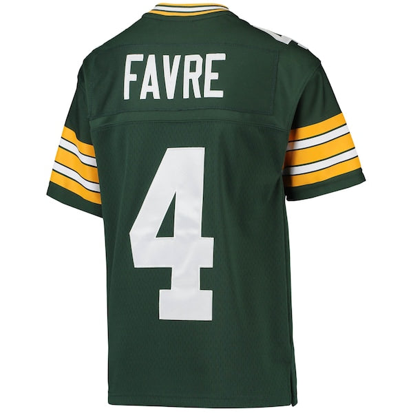 Brett Favre Green Bay Packers Youth 1996 Retired Player Legacy Jersey - Green - Image 3