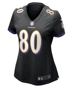 Alternative view of Isaiah Likely Baltimore Ravens Nike Women's Alternate Game Jersey - Black