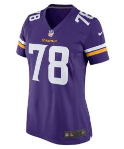 Alternative view of Walter Rouse Minnesota Vikings Nike Women's Game Jersey -  Purple