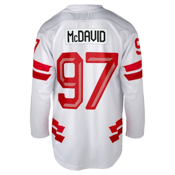 Men's Connor McDavid Hockey Canada 2026 Replica Jersey - White - Image 3