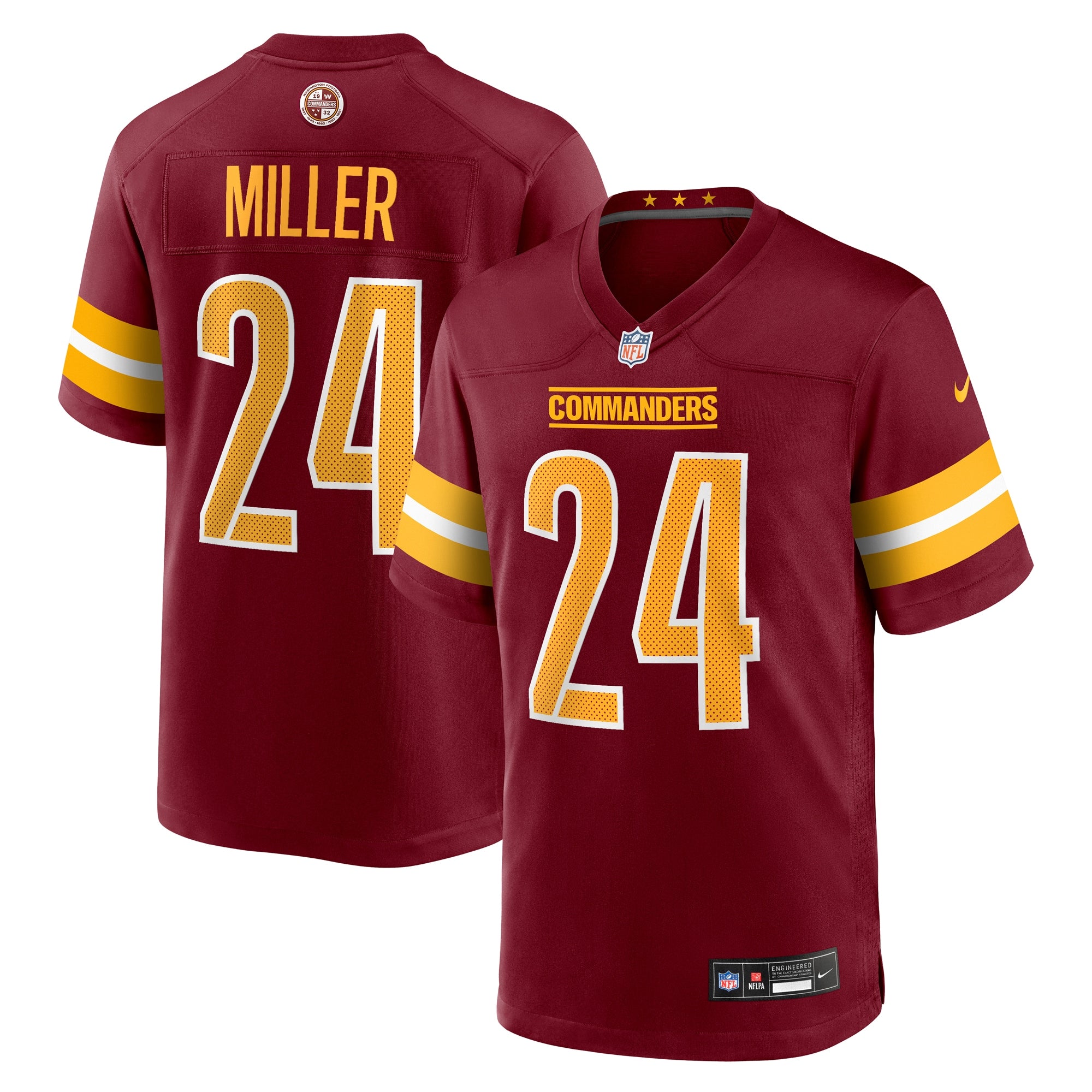 Von Miller Washington Commanders Nike Alternate 2 Super Bowl Era Game Jersey - White/Burgundy - Image 6