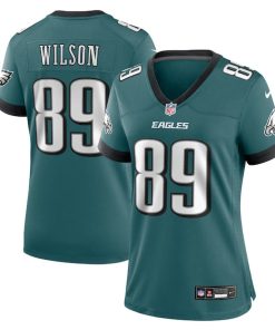 Alternative view of Johnny Wilson Philadelphia Eagles Nike Women's Team Game Jersey - Midnight Green