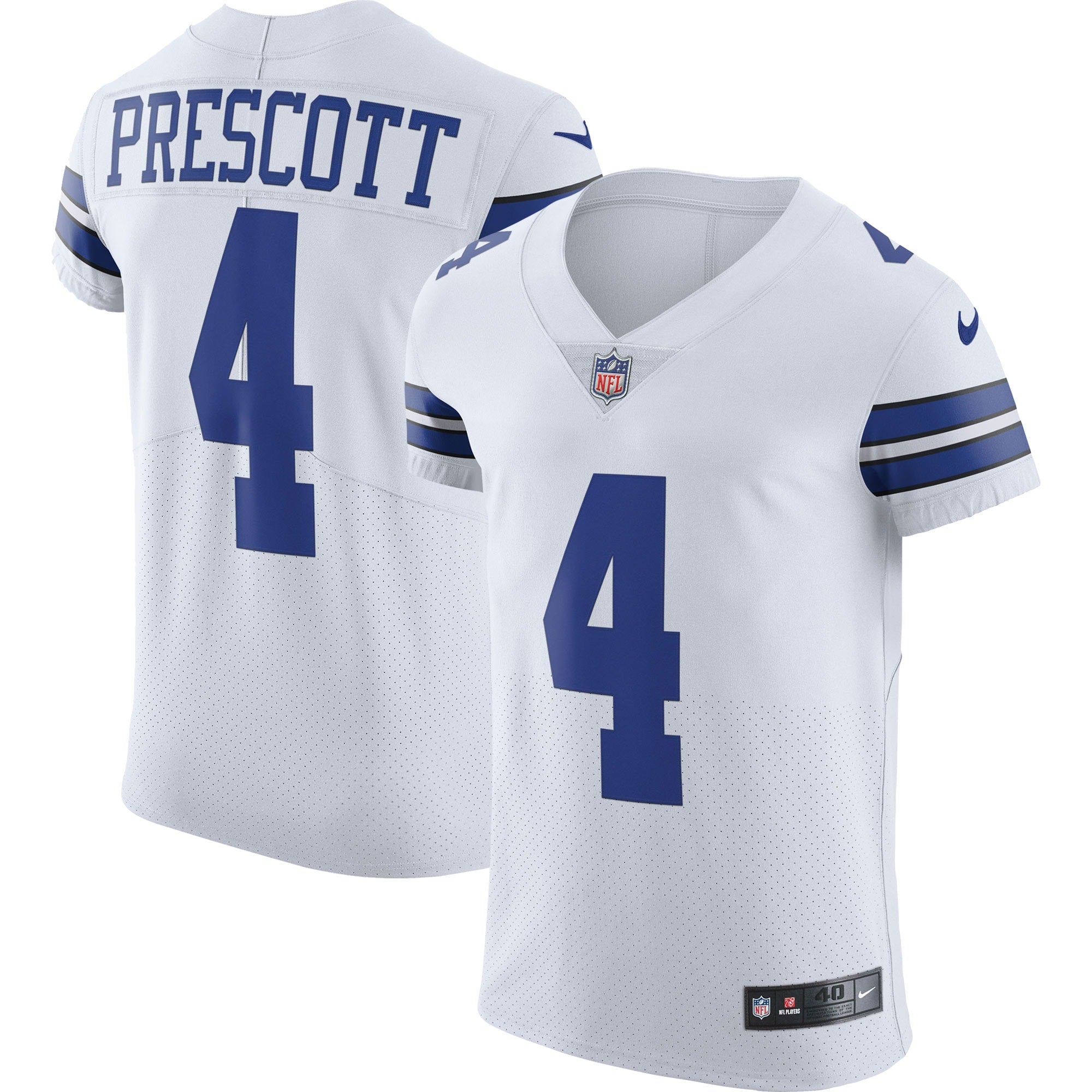 Dak Prescott Dallas Cowboys Nike Vapor Elite Player Team Jersey - Navy/White - Image 6