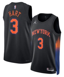 Josh Hart New York Knicks Jordan Brand Unisex  Swingman Jersey - Statement Edition - Black