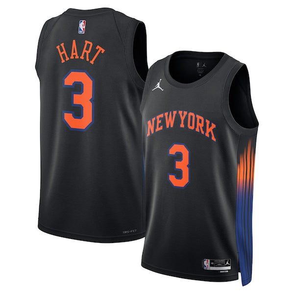 Josh Hart New York Knicks Jordan Brand Unisex Swingman Jersey - Statement Edition - Black