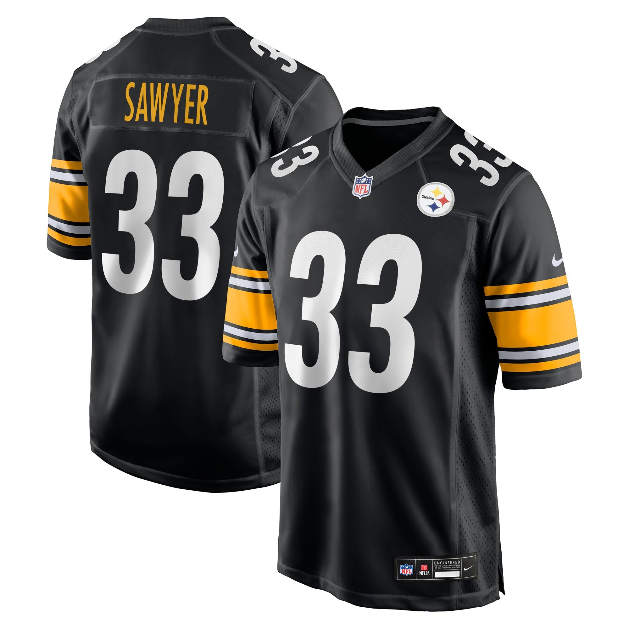 Jack Sawyer Pittsburgh Steelers Nike Alternate Game Jersey - Gold/Black - Image 5