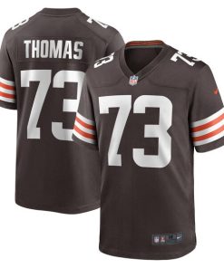 Alternative view of Joe Thomas Cleveland Browns Nike Retired Player Game Jersey - Brown
