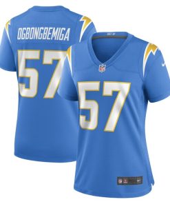 Amen Ogbongbemiga Los Angeles Chargers Nike Women's Game Player Jersey - Powder Blue