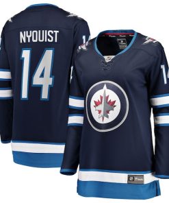 Gustav Nyquist Winnipeg Jets  Women's Home Breakaway Jersey - Navy
