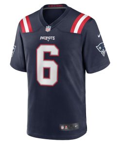 Alternative view of Javon Baker New England Patriots Nike Team Game Jersey -  Navy