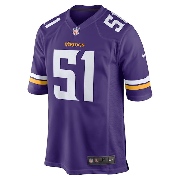 Blake Cashman Minnesota Vikings Nike Team Game Jersey - Purple - Image 2